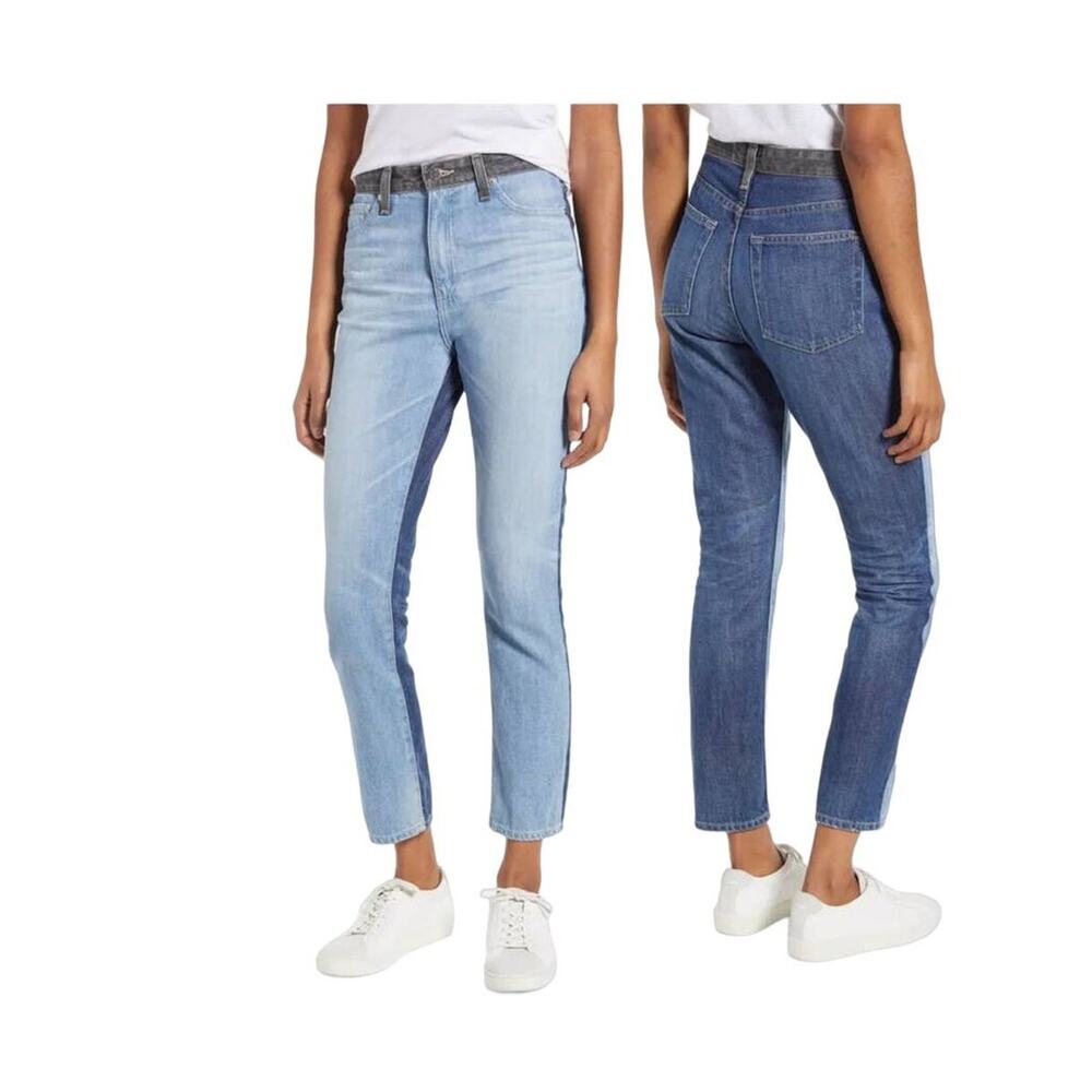AG Adriano Goldschmeid jeans Sophia High Waist ankle slim straight leg size 25